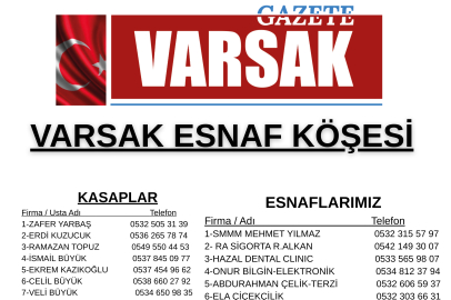 GAZETE VARSAK’TA YENİ DÖNEM: ESNAF KÖŞESİ YAYINDA!