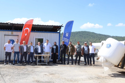 Bursa Büyükşehir'den üreticiye kaba yem desteği